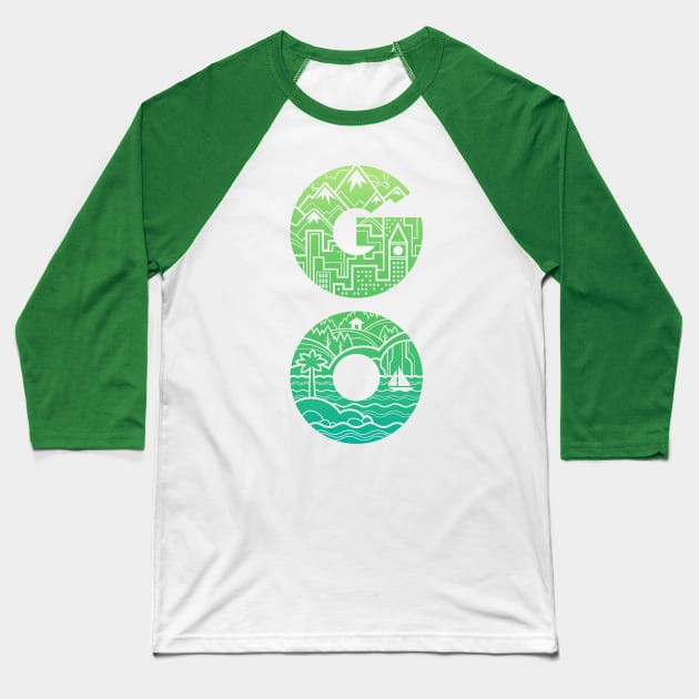 GO Baseball T-Shirt by Waynem